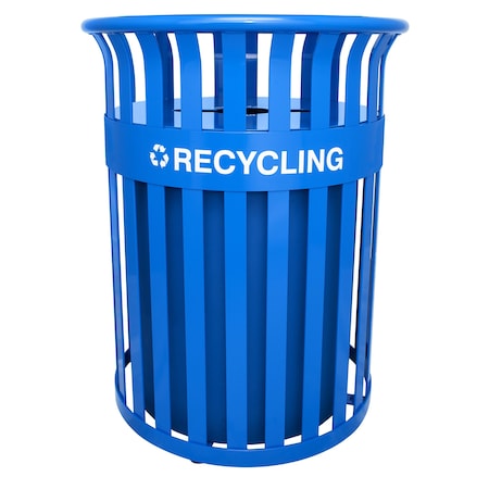 Ex-Cell Kaiser 37-Gal. Receptacle - Steel, Recycle Blue RC-SC2633 RBL